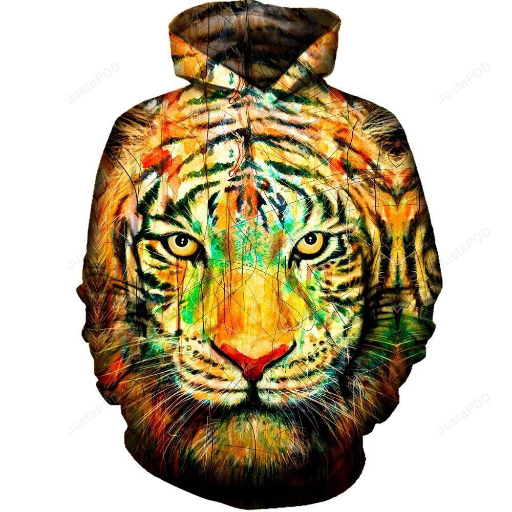 El Tigre 3D All Over Printed Hoodie, Zip- Up Hoodie