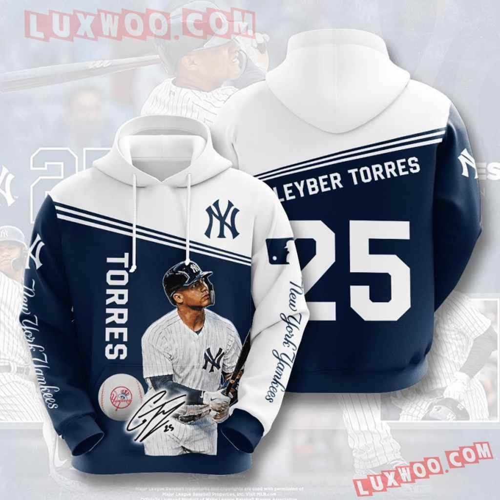 Mlb New York Yankees 3d Hoodies Printed Zip Hoodies Sweatshirt Jacket  2021