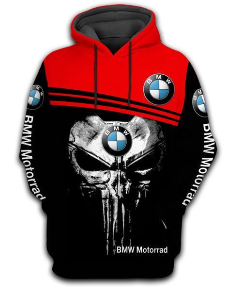 Racing Gift Skull Gift BMW Motorrad Hoodie