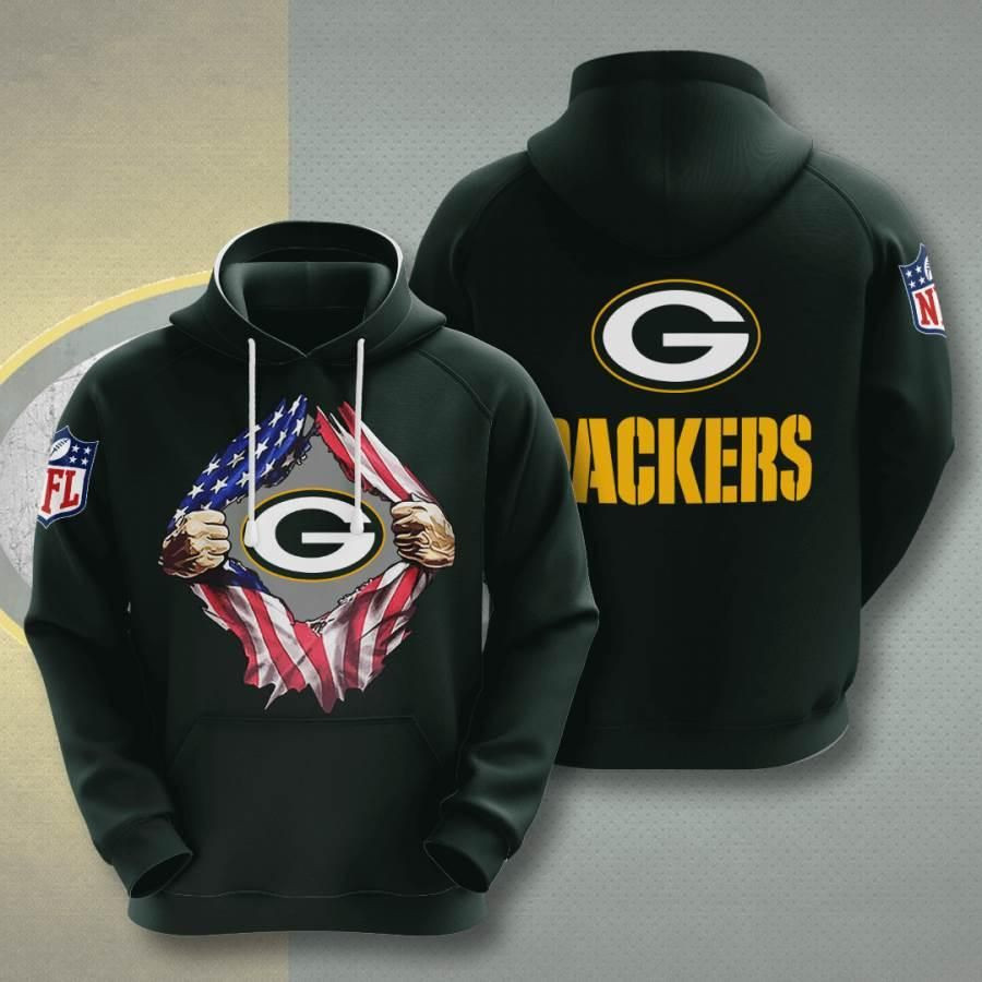 Sports American Football Nfl Green Bay Packers Usa 31 Hoodie 3D Size S to 5XL