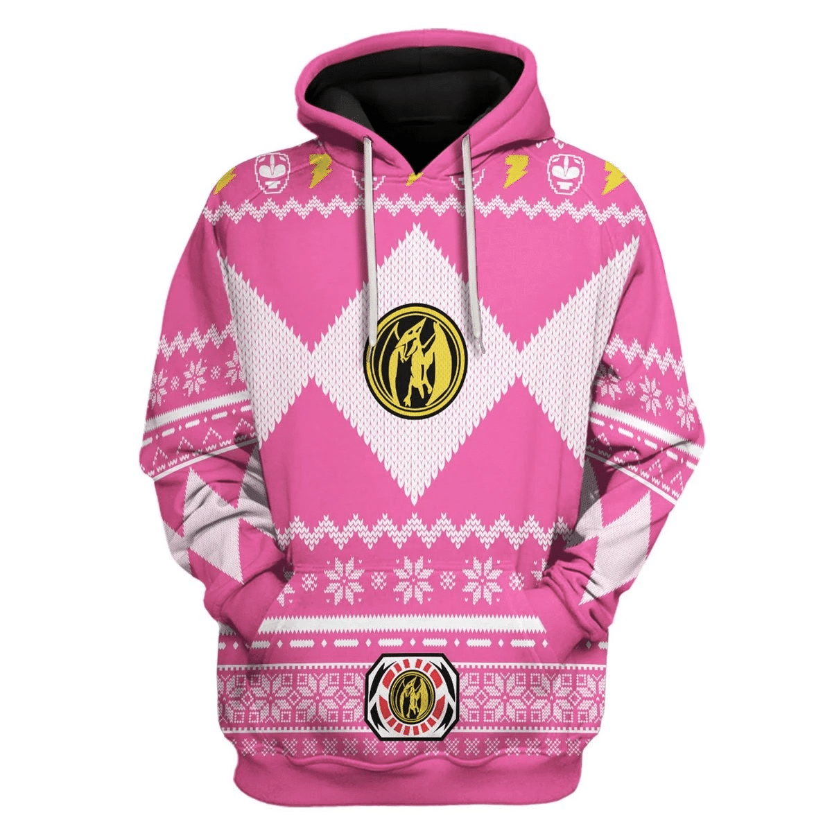 Power Rangers 3D All Print Hoodie, Zip- Up Hoodie