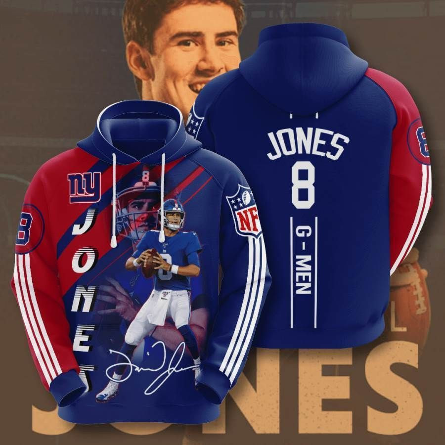 Sports American Football Nfl New York Giants Daniel Jones Usa 1150 Hoodie 3D