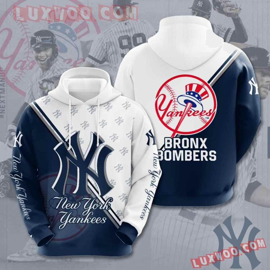 Mlb New York Yankees 3d Hoodies Printed Zip Hoodies Sweatshirt Jacket  2021