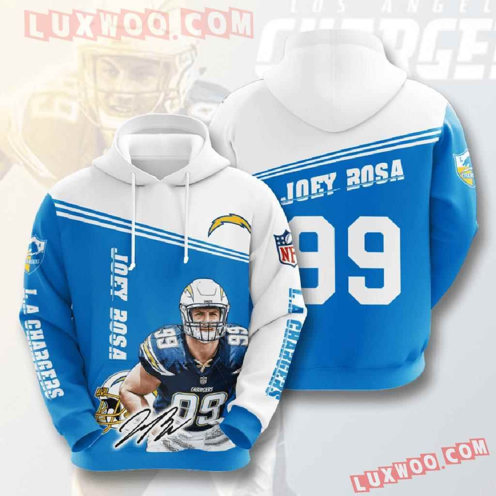 Nfl Los Angeles Chargers 3d Hoodies Printed Zip Hoodies Sweatshirt Jacket 2021