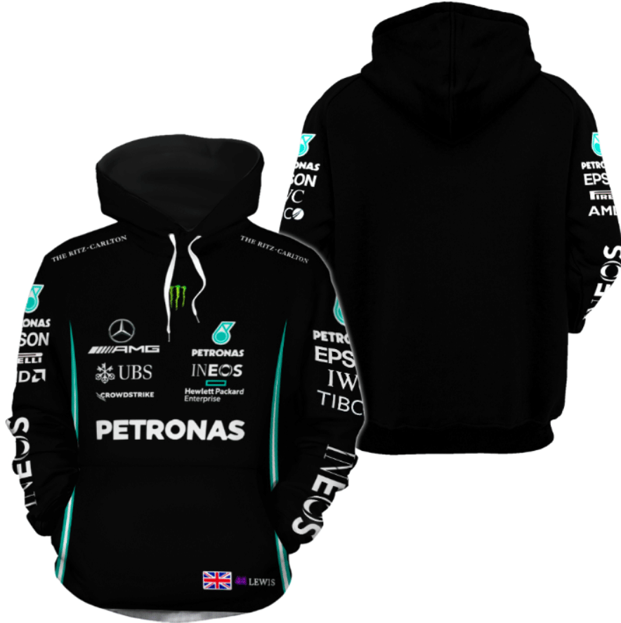 Personalized Racing Gift For Racer F1 Racing Team Mercedes AMG Petronas Hoodie