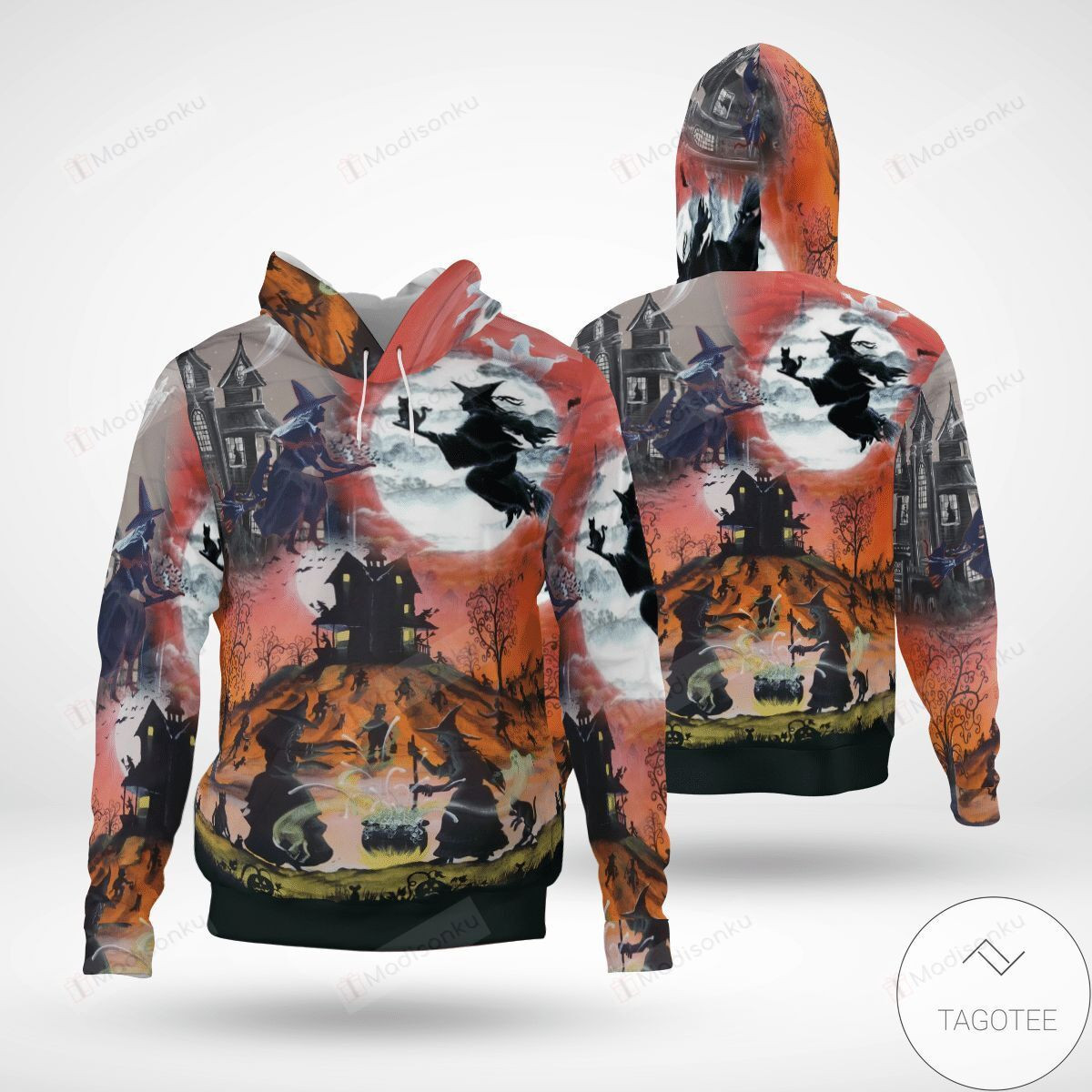 Halloween And Witches 3D All Over Print Hoodie, Zip-up Hoodie