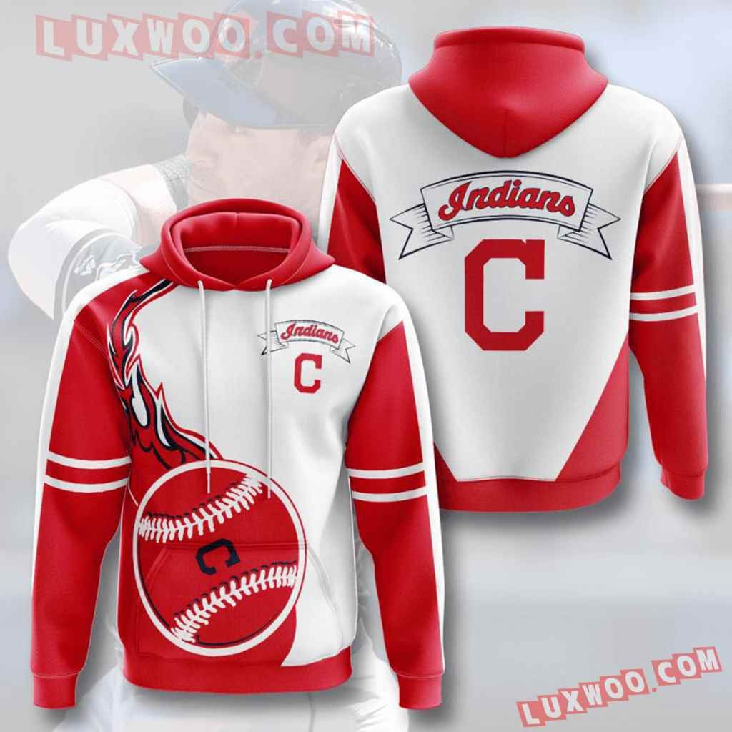 Mlb Cleveland Indians 3d Hoodies Printed Zip Hoodies Sweatshirt Jacket 2021