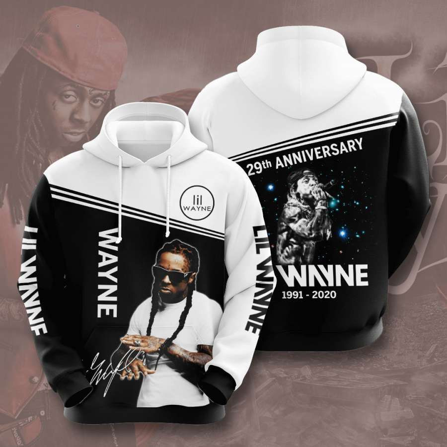 Lil Wayne 29th Anniversary 3D All Over Print Hoodie, Zip-up Hoodie