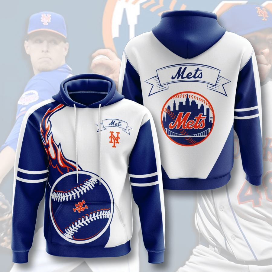 New York Mets No1404 Custom Hoodie 3D