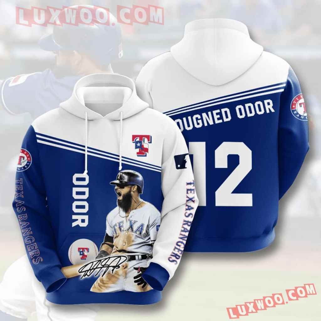 Mlb Texas Rangers 3d Hoodies Printed Zip Hoodies Sweatshirt Jacket V8 2021