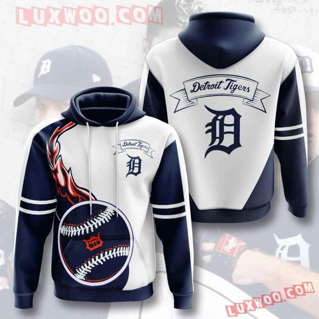 Mlb Detroit Tigers 3d Hoodies Printed Zip Hoodies Sweatshirt Jacket  2021