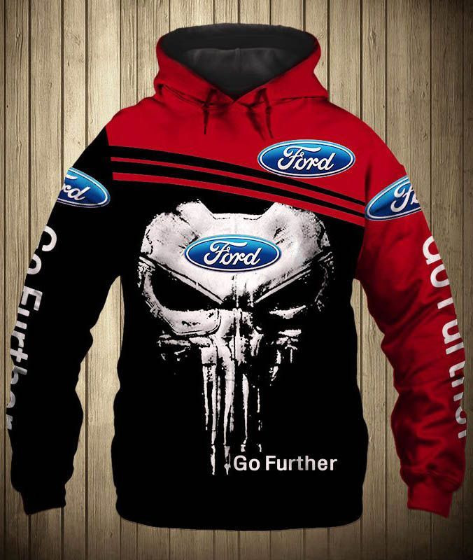 Racing Gift Go Further Ford Hoodie