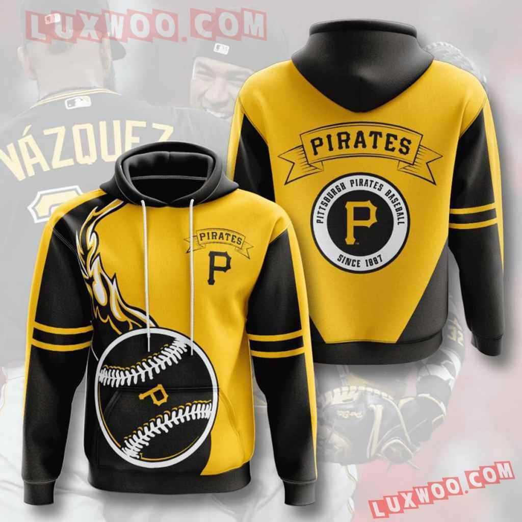 Mlb Pittsburgh Pirates 3d Hoodies Printed Zip Hoodies Sweatshirt Jacket  2021