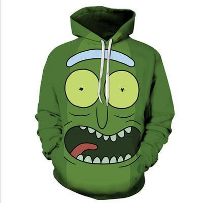 Rick and Morty 3D All Over Print Hoodie, Zip-up Hoodie