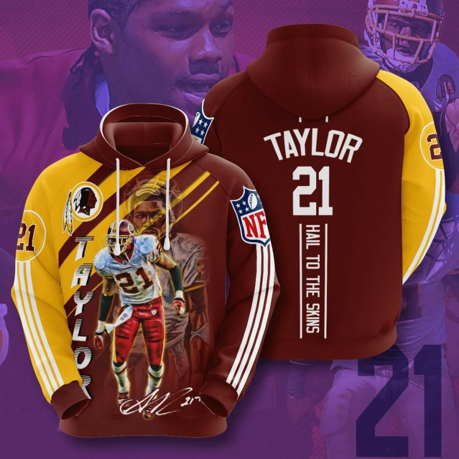 Washington Redskins No2099 Custom Hoodie 3D Size S to 5XL