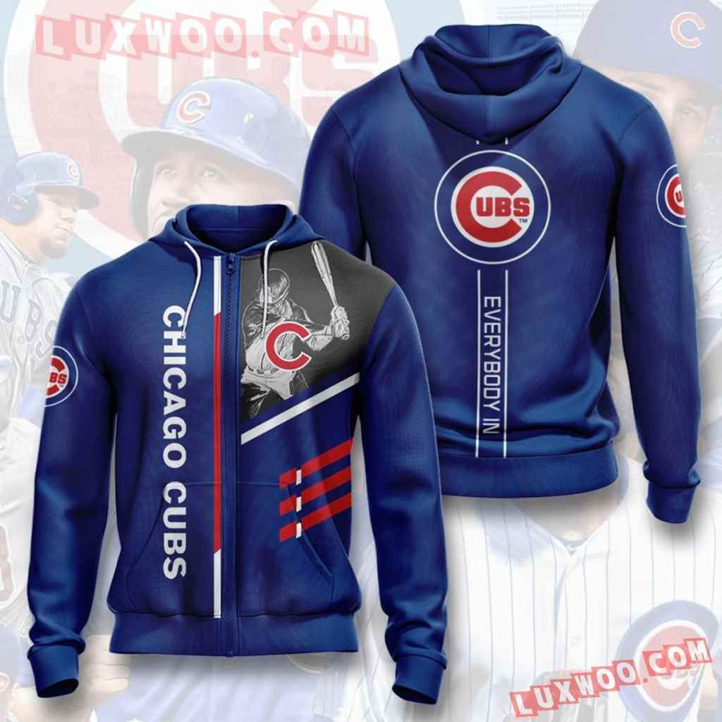 Mlb Chicago Cubs 3d Hoodies Printed Zip Hoodies Sweatshirt Jacket 2021