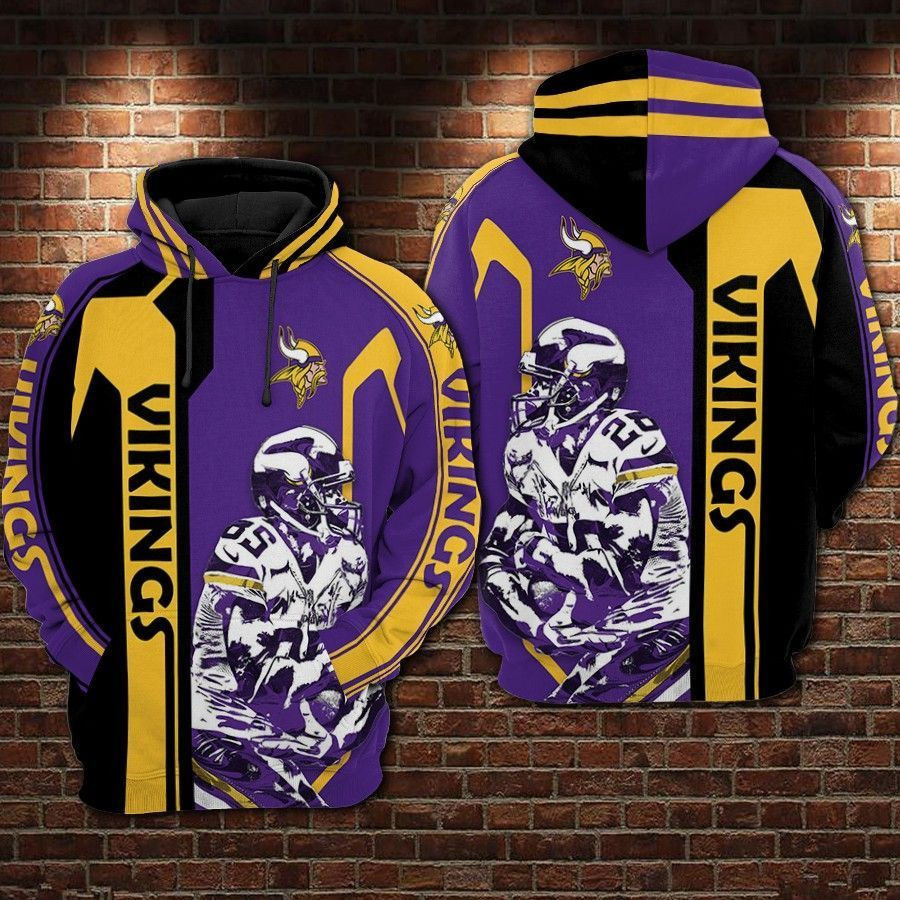 Minnesota Vikings 3D All Over Printed Hoodie