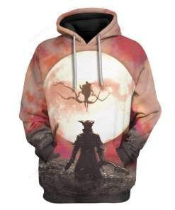 Bloodborne Night 3D All Over Print Hoodie, Zip-up Hoodie