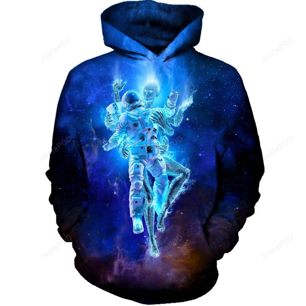 Deep Space Embrace 3D All Over Printed Hoodie, Zip- Up Hoodie