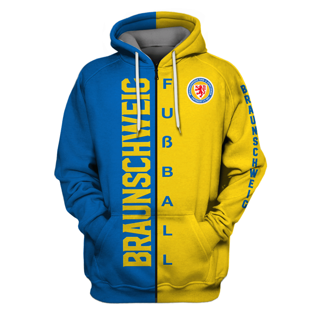 Braunschweig Fubball Unisex 3D All Over Print Hoodie, Zip-up Hoodie