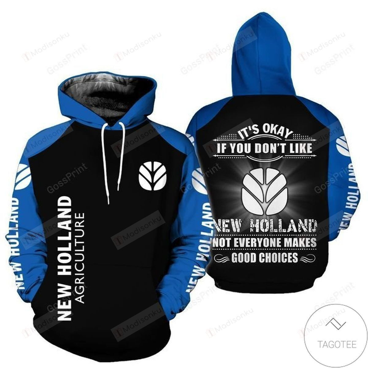 New Holland Agriculture It's Ok If You Don't Like 3D All Over Print Hoodie, Zip-up Hoodie