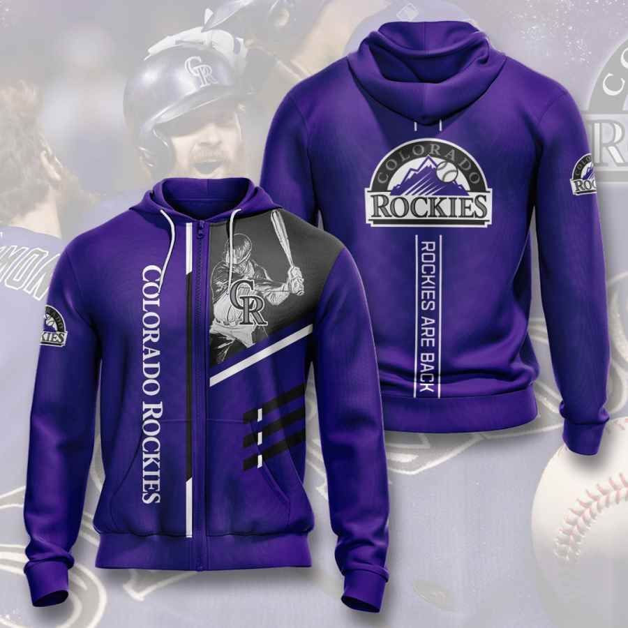 Sports Baseball Mlb Colorado Rockies Usa 453 Hoodie 3D