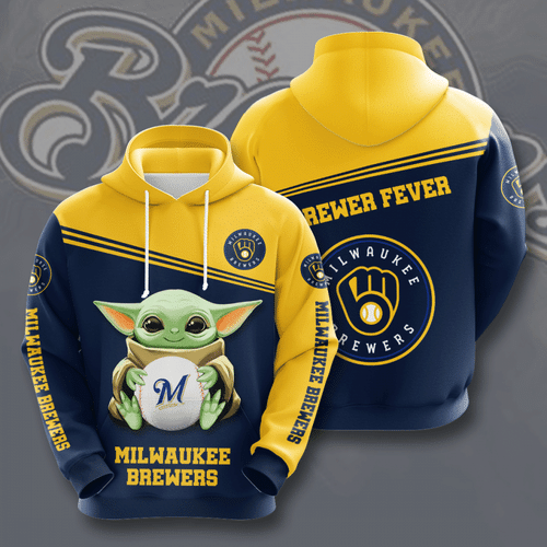 Yoda Milwaukee Brewers Men And Women 3D Full Printing Hoodie