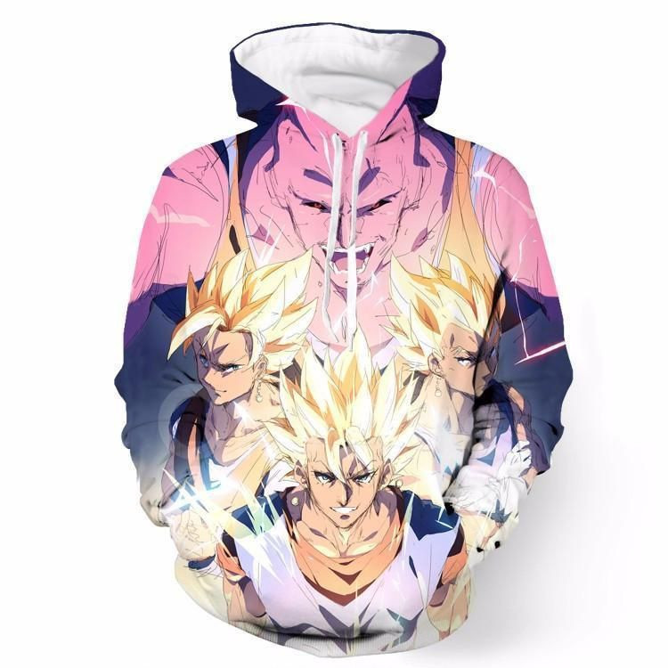 Dragon Ball Z 3D All Over Printed Hoodie, Zip- Up Hoodie