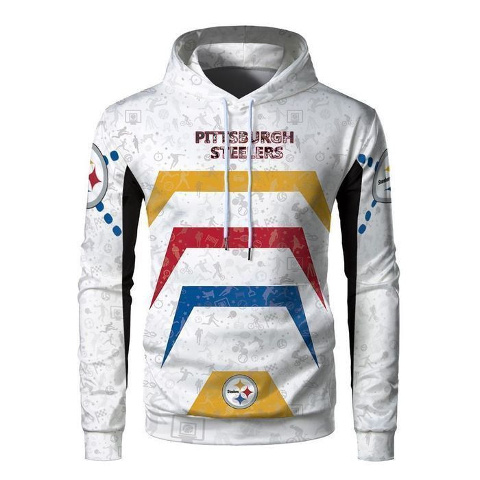 Pittsburgh Steelers Football 3D Printed Hooded Pocket Pullover Hoodie