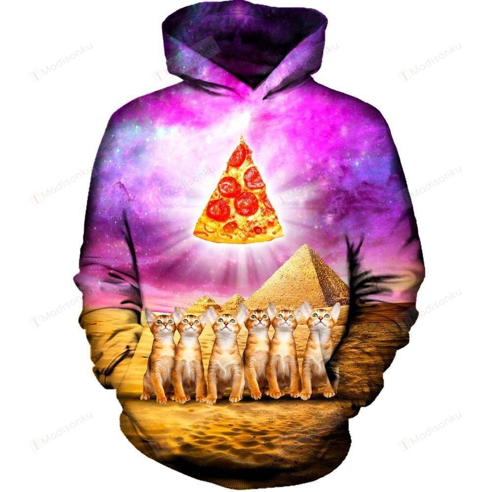 Pizza God 3D All Over Print Hoodie, Zip-up Hoodie