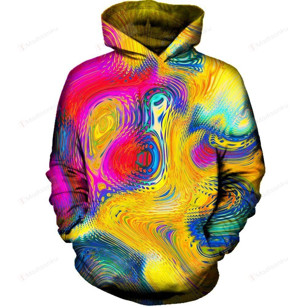 Creative Explosion 3D All Over Printed Hoodie, Zip- Up Hoodie