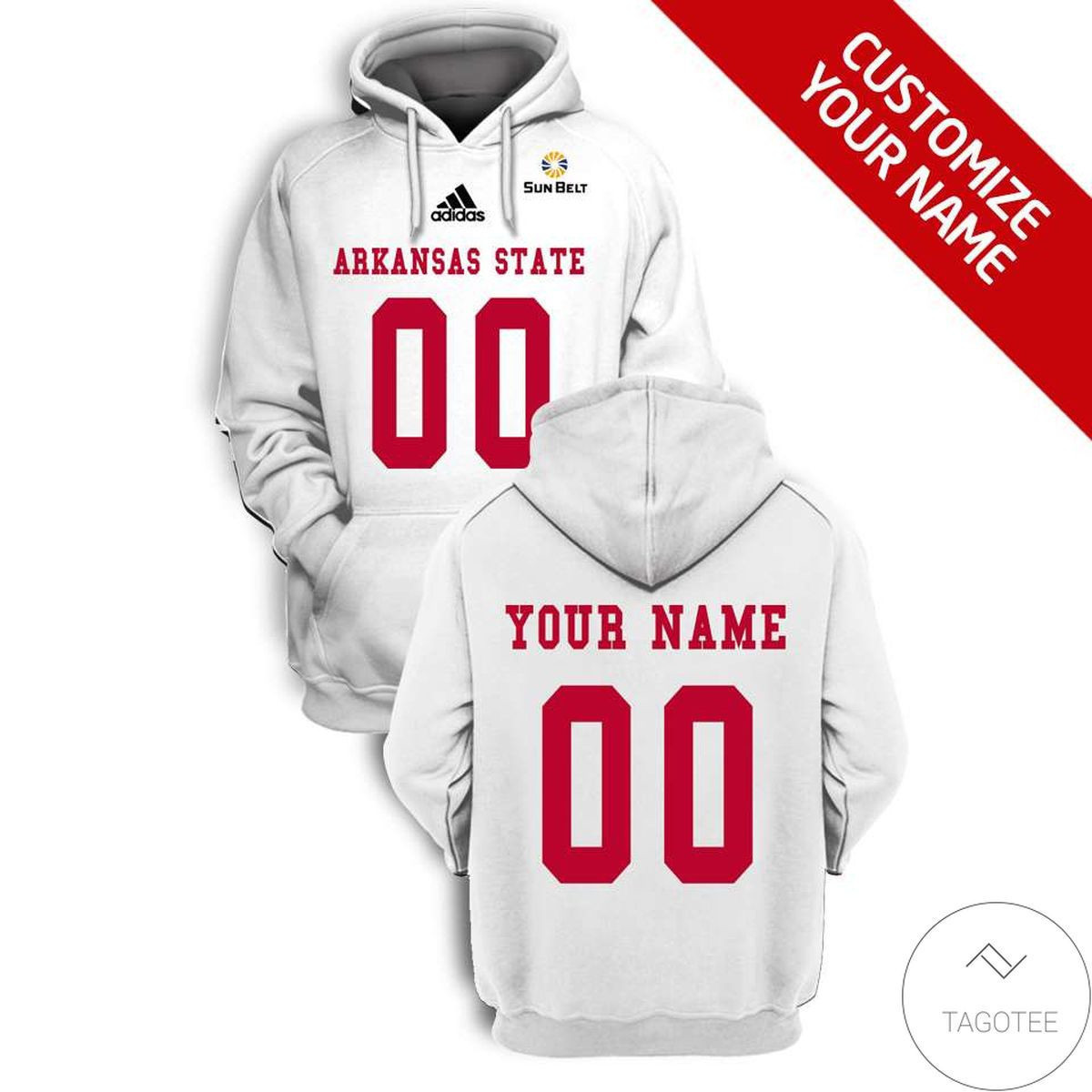 Personalized Custom Name And Number Arkansas State Red Wolves For Unisex 3D All Over Print Hoodie, Zip-up Hoodie