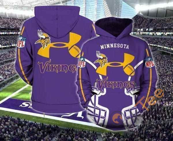 Minnesota Vikings Nlf For Vikings Fan Hoodie 3d