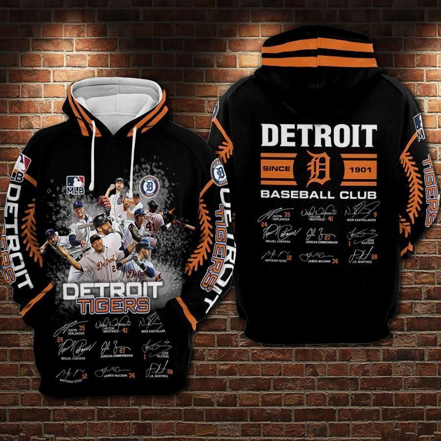 Mlb- Detroit Tigers 3d Hoodie Style 11