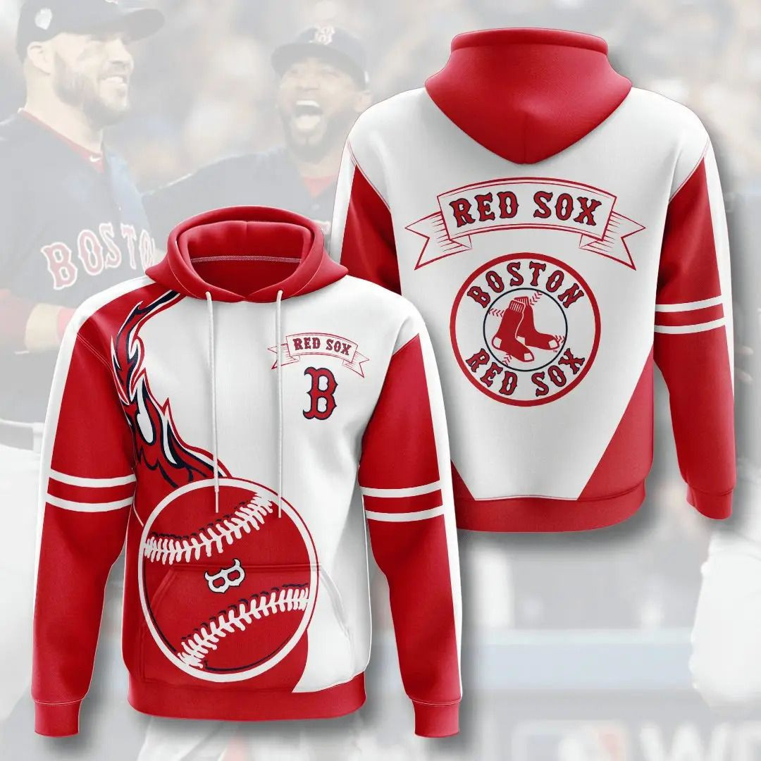 Mlb- Boston Red Sox 3d Hoodie Style 05