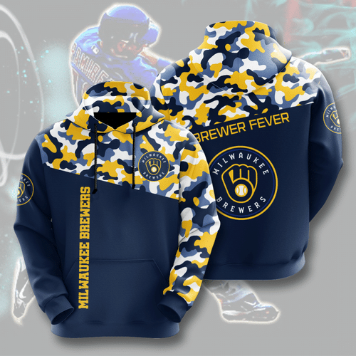 Sports Team Milwaukee Brewers No981 Hoodie 3D