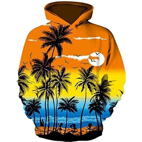 Hawaii Pullover And Zip Pered Hoodies Custom 3D Graphic Printed 3D Hoodie All Over Print Hoodie For Men For Women