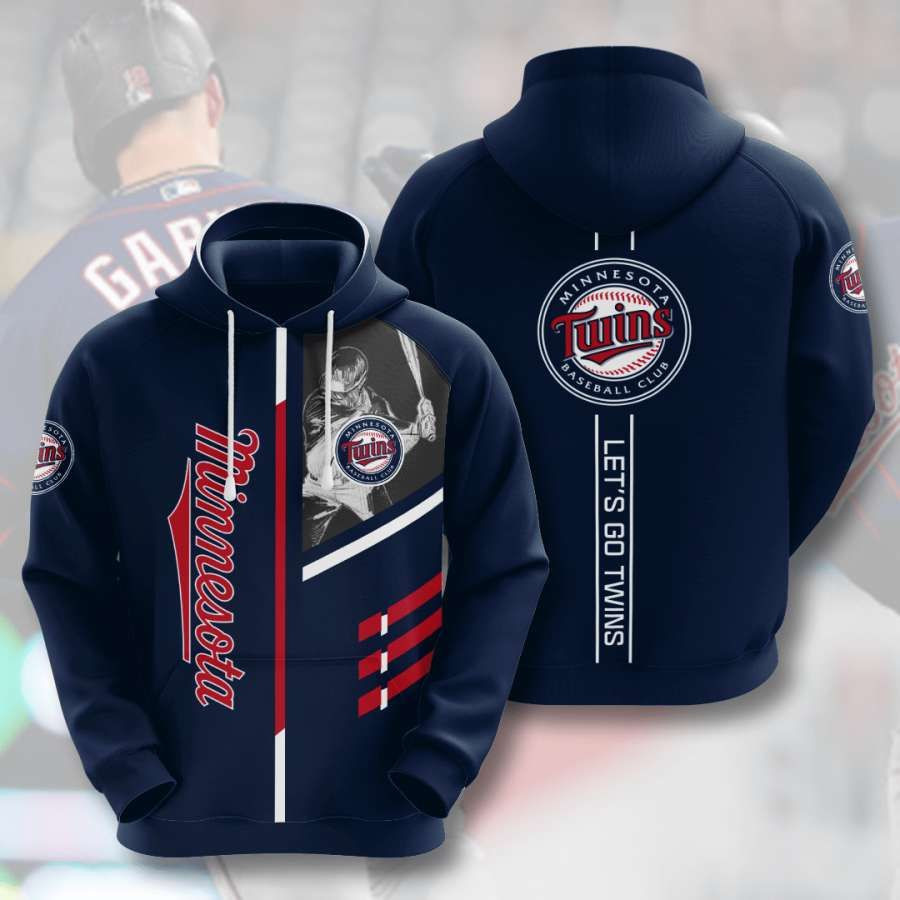 Minnesota Twins Let's Go Twins 3D All Over Print Hoodie, Zip-up Hoodie