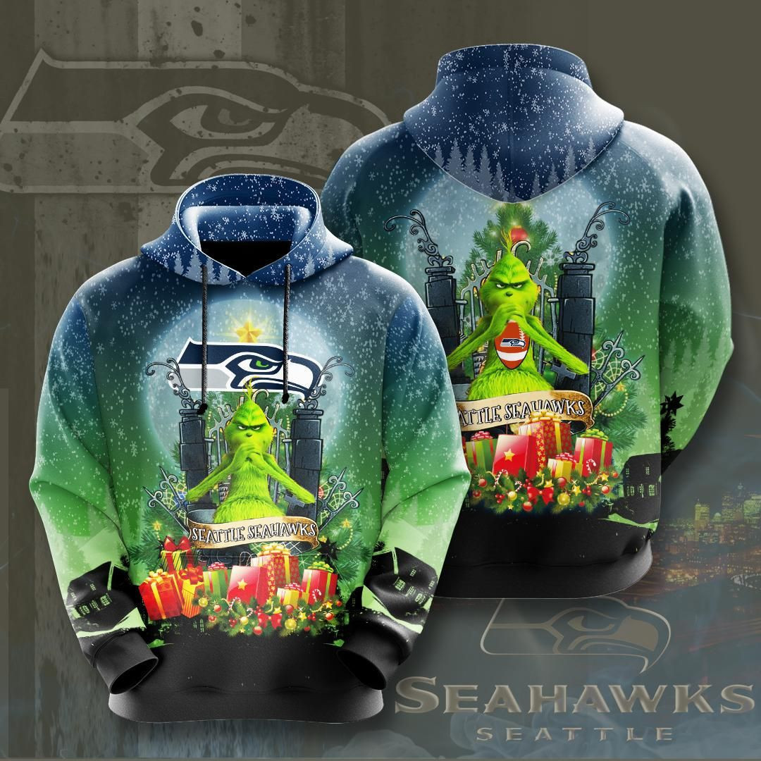 Seattle Seahawks No1805 Custom Hoodie 3D Size S to 5XL