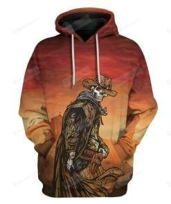 Cowboy Skull 3D All Over Print Hoodie, Zip-up Hoodie