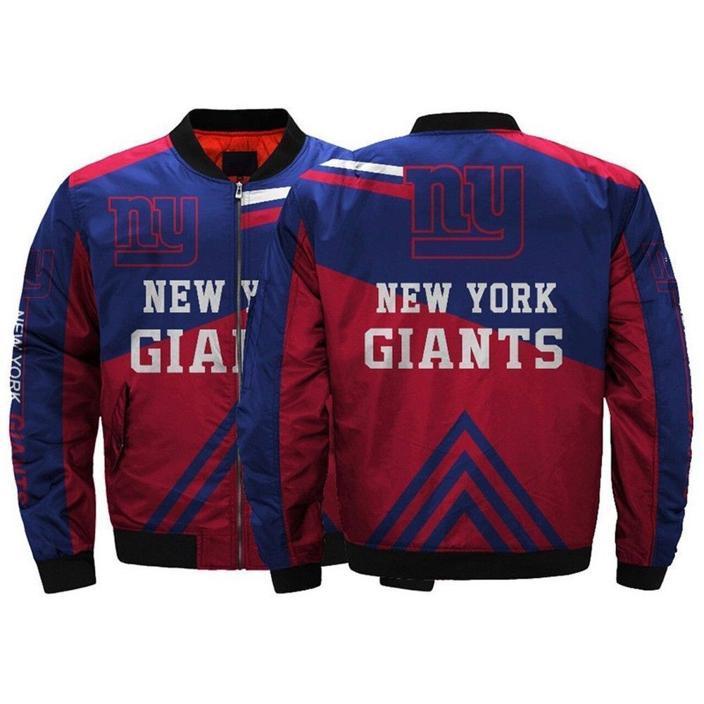 NFL New York Giants Bomber Jacket 3D Hoodie Sweatshirt