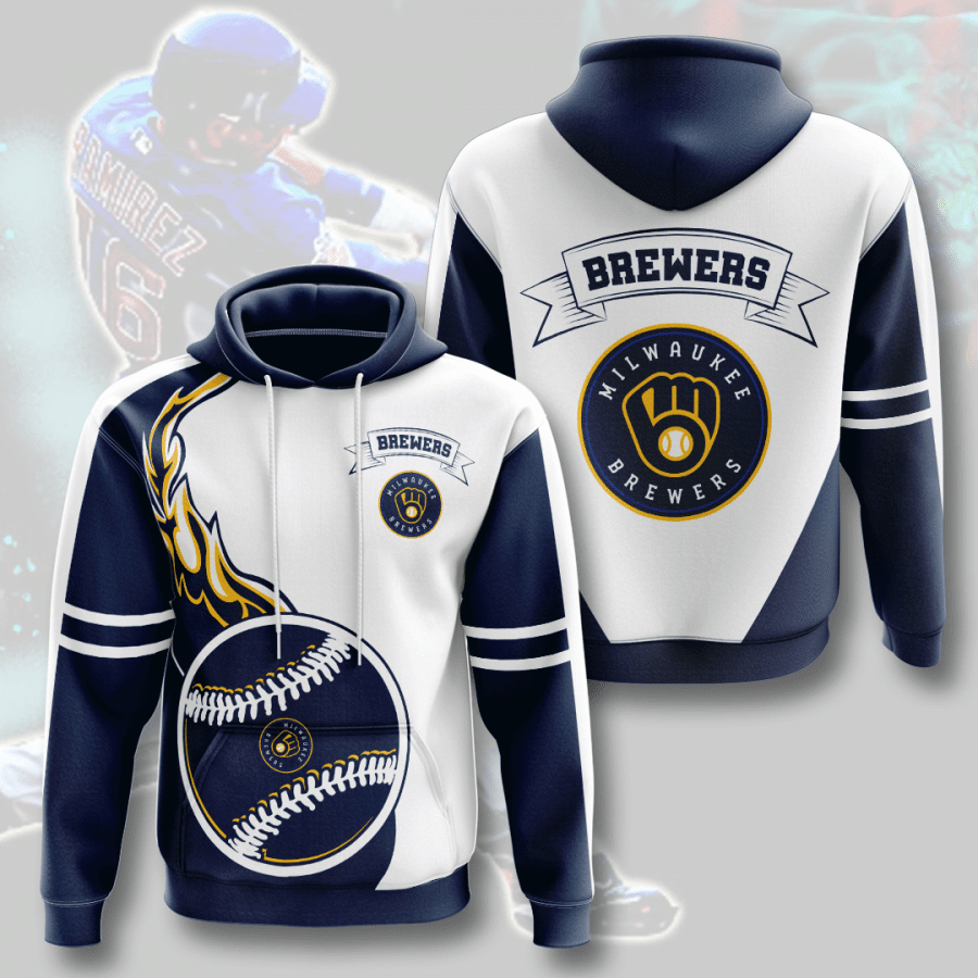 Milwaukee Brewers 3D Hoodie