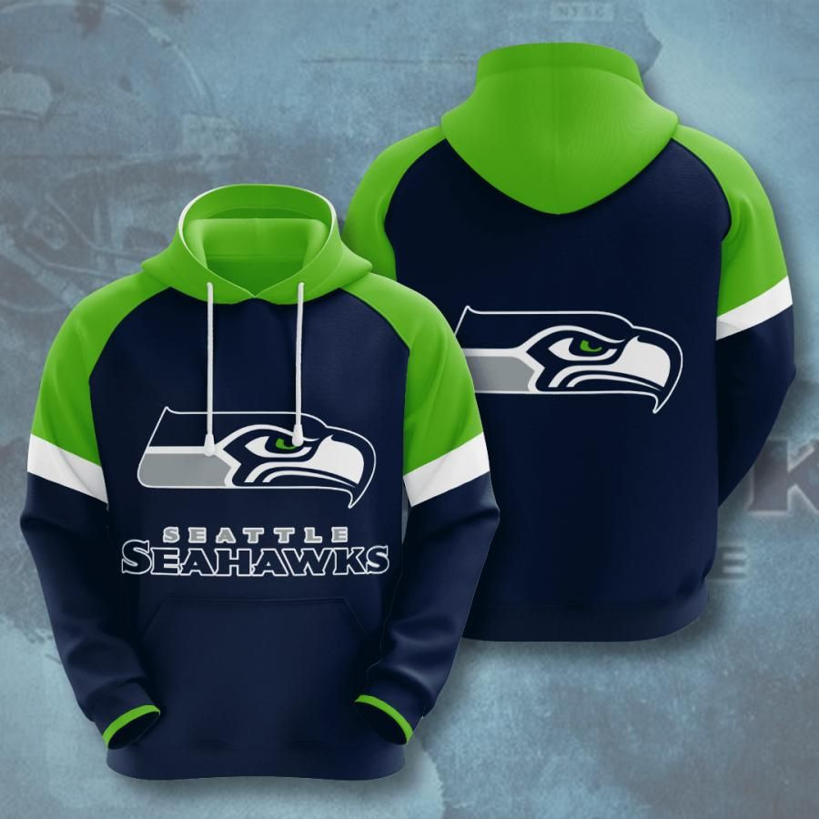 Seattle Seahawks No1810 Custom Hoodie 3D Size S to 5XL