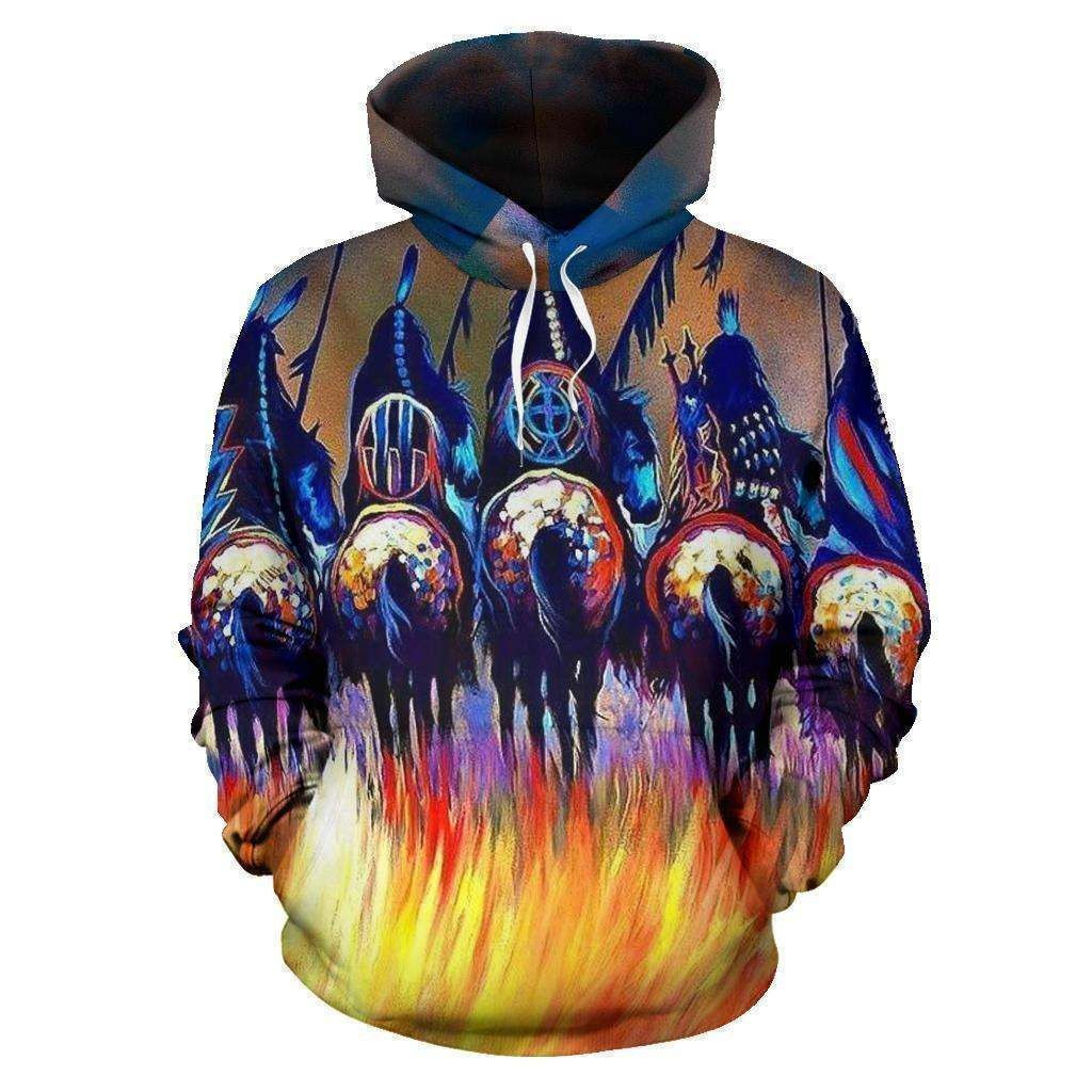 Five Warriors Native American Hoodie BT10