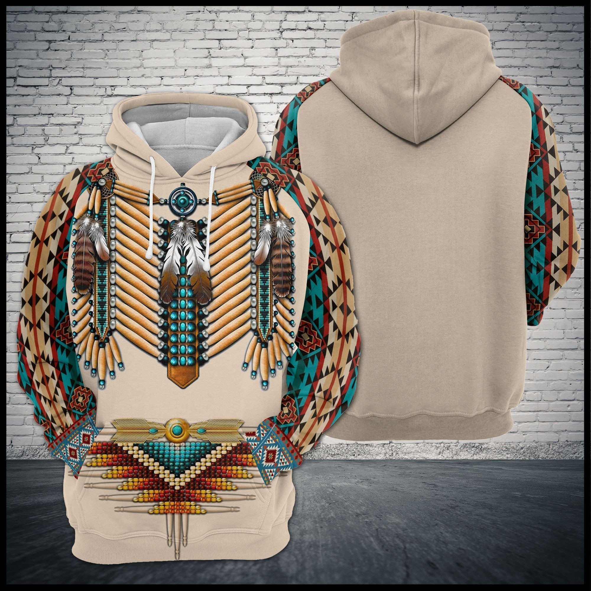 Native American Warrior Hoodie BT09