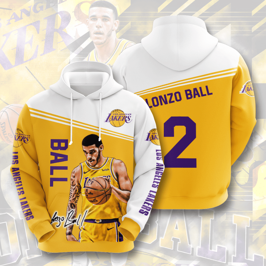 LOS ANGELES LAKERS Lonzo Ball 3D Hoodie For Men For Women All Over Printed Hoodie