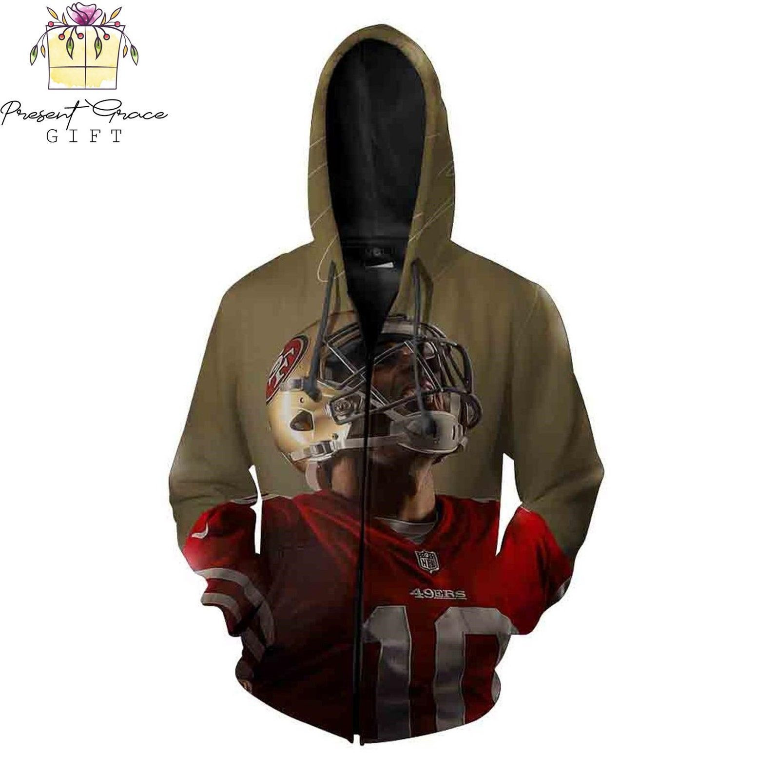 San Francisco 49ers Nfl Jimmy Garoppolo 3D All Over Print Hoodie, Zip-up Hoodie