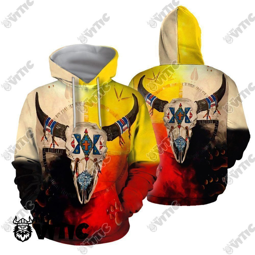 Buffalo Native American Hoodie 4608