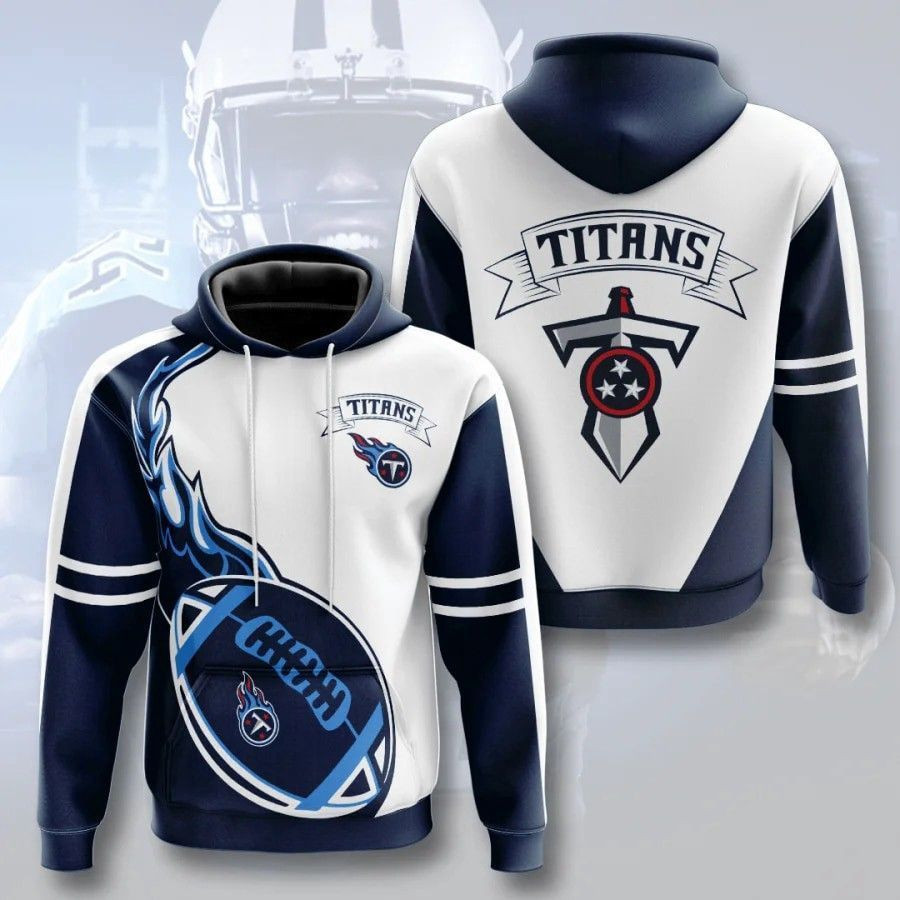 Tennessee Titans Pullover And Zippered Hoodies Custom 3D Graphic Printed 3D Hoodie All Over Print Hoodie For Men For Women