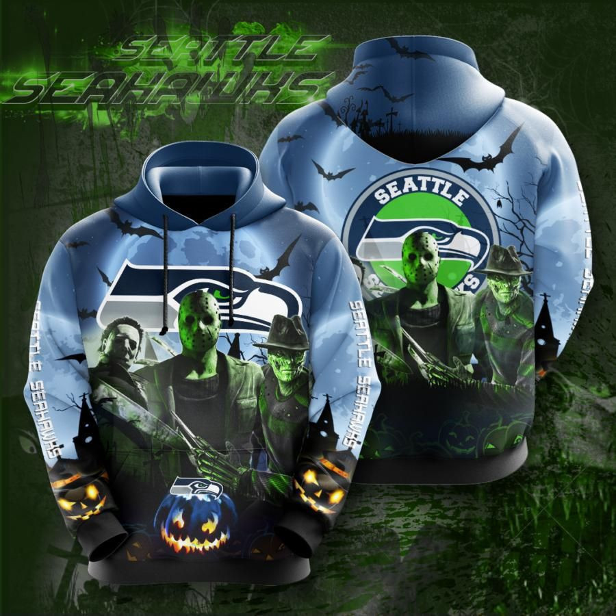 Seattle Seahawks No1804 Custom Hoodie 3D Size S to 5XL